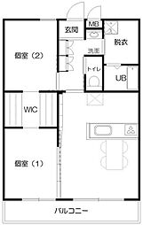 間取図画像 2LDK