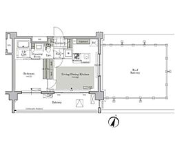 ParkCube西ヶ原STAGE 1LDKの間取図画像