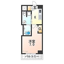 間取図画像 1K