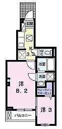 アンジュ・ストーク 2Kの間取図画像