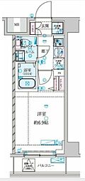 GENOVIA 南鳩ヶ谷 1Kの間取図画像