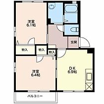 パークハウスこざくら 0102 ｜ 新潟県新潟市中央区長潟２丁目27-5（賃貸アパート2DK・1階・46.15㎡） その2