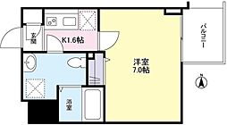 ガーラプレイス新宿御苑 1Kの間取図画像
