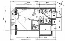 CRACIA大山 1Kの間取図画像