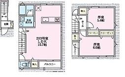 エクセルピア萩中 2LDKの間取図画像
