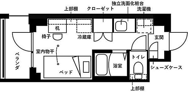 神奈川県川崎市多摩区三田４丁目(賃貸マンション1R・1階・16.08㎡)の写真 その2