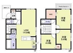 JR総武線 市川駅 徒歩19分の賃貸一戸建て 1階3LDKの間取り