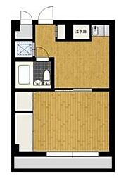 志陽ハイツK&I 1DKの間取図画像