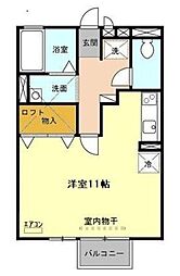 サンエクセル ワンルームの間取図画像