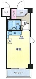 ダイアパレス新小岩第3 ワンルームの間取図画像