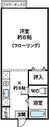 間取図画像 1K