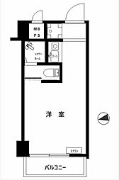 パレ・ドール高輪 ワンルームの間取図画像