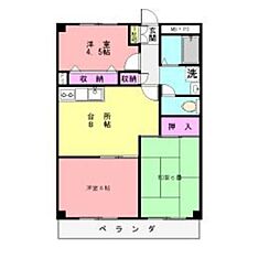 ルミエール藤ケ丘 3DKの間取図画像
