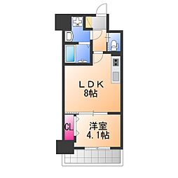 リアライズ宿院 1LDKの間取図画像