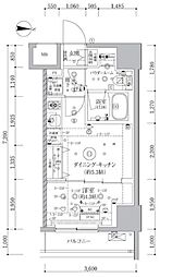 ARTESSIMOCLAIRTORTE 1DKの間取図画像