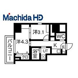 山陽電鉄本線 東須磨駅 徒歩7分の賃貸マンション 2階2Kの間取り