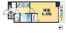 JR東海道・山陽本線 神戸駅 徒歩7分の賃貸マンション 4階1Kの間取り