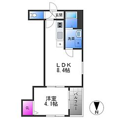 グランコスモ 1LDKの間取図画像