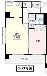 エリューディ船橋本町 1LDKの間取図画像