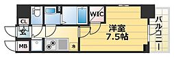 エスリード神戸ハーバーテラス 1Kの間取図画像