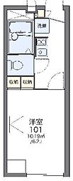 レオパレス昭和 1Kの間取図画像