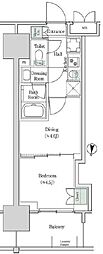 ブルックサイドレジデンス木場 2Kの間取図画像