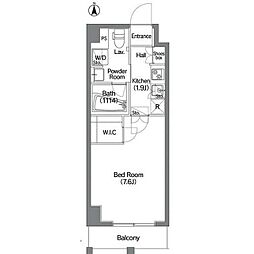 コンフォリア錦糸町DEUX 1Kの間取図画像