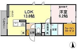 レインパレスSP 3階1LDKの間取り