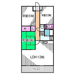 ラ・ルミエール 3LDKの間取図画像