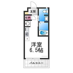 レガーロ鳳東町 3階ワンルームの間取り