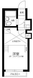 メゾンフレール 2階1Kの間取り