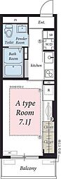 リブリ・グレーシア 1Kの間取図画像