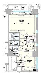 グラントゥルース神田岩本町 1LDKの間取図画像