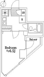 プレール・ドゥーク笹塚 3階1Kの間取り