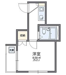 レオパレス西巣鴨 2階1Kの間取り