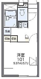 レオパレスミヤコ 1Kの間取図画像