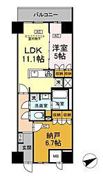 サンジョイアゼロ 7階1SLDKの間取り