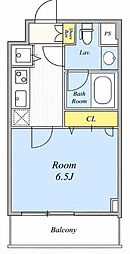 Stream多摩川 1Kの間取図画像