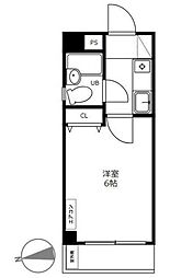 MKフィオーレ 3階1Kの間取り