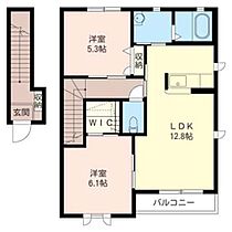 コートアベーユＡ 00203 ｜ 埼玉県熊谷市船木台３丁目3-1（賃貸アパート2LDK・2階・61.60㎡） その2