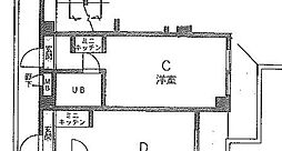 メゾンＳＫ7 2階ワンルームの間取り