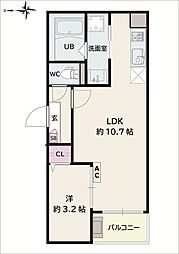 Jack atsutakoshinIV 1LDKの間取図画像