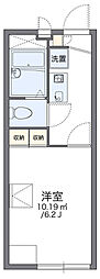 レオパレスゴールデンヴィレッヂ 1階1Kの間取り