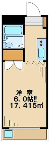 サニーサイド 105｜東京都八王子市大塚(賃貸マンション1K・1階・17.41㎡)の写真 その2