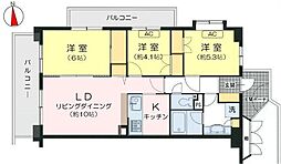 ツインシティ東砂アネックス 3LDKの間取図画像