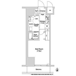 コンフォリア上野入谷 1Kの間取図画像