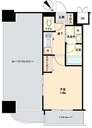 ハーモニーレジデンス門前仲町 1Kの間取図画像