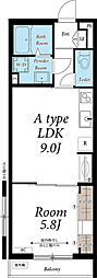 リブリ・ポルトボヌール 1LDKの間取図画像