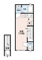 プレミオT-見沼 ワンルームの間取図画像