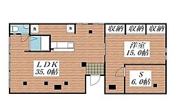 行徳グランポ 3階1SLDKの間取り